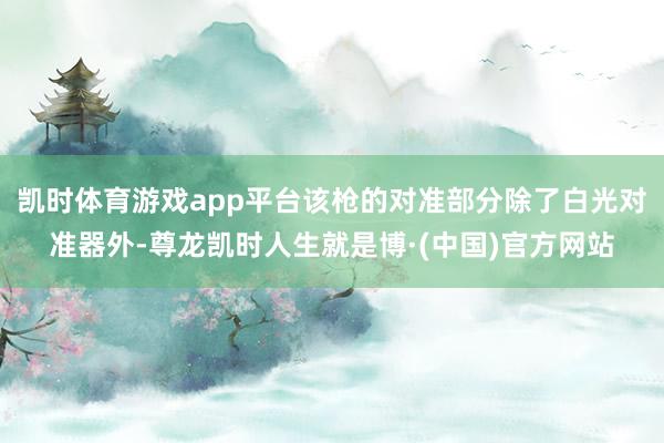 凯时体育游戏app平台该枪的对准部分除了白光对准器外-尊龙凯时人生就是博·(中国)官方网站